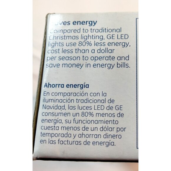 GE Micro Icicle LED Lights Cool White Indoor Outdoor100 Energy Saving  10 Ft - Picture 6 of 10